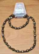 160 (approx) x Wooden Beaded Necklace & Bracelet Sets By TOP NOTCH - New In Retail Packaging -
