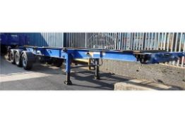 1 x SDC Triaxle Skeleton Trailer With Haldex Brake Systems - Year 2001 - With Vosa Certificate and