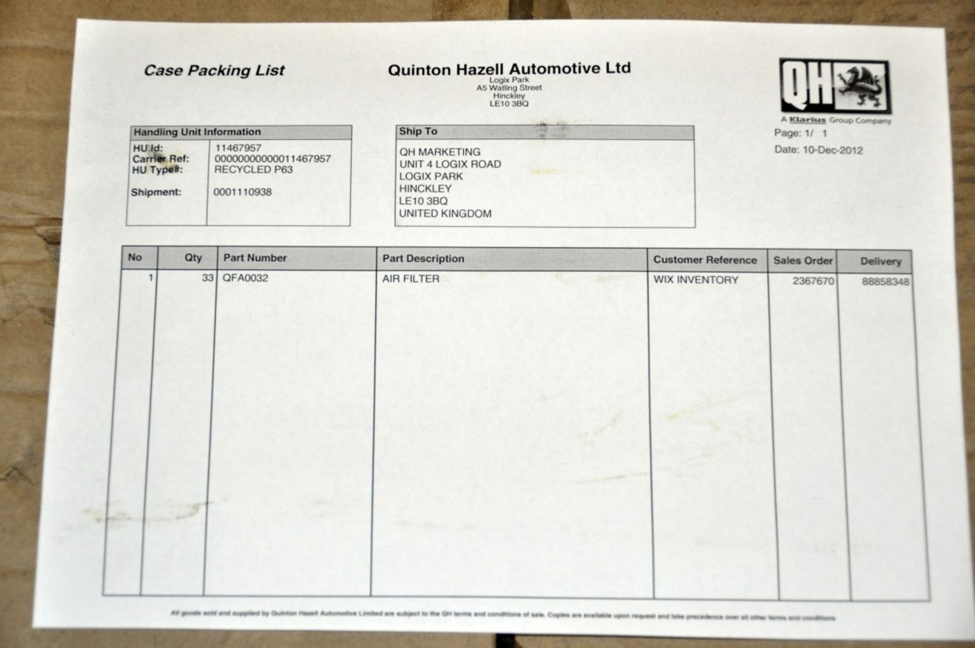 **Pallet Job Lot** Approx 33 x Wix Air  / Fuel Filters – Wix004 – Part WA6300 – CL045 - Brand New - Image 4 of 4