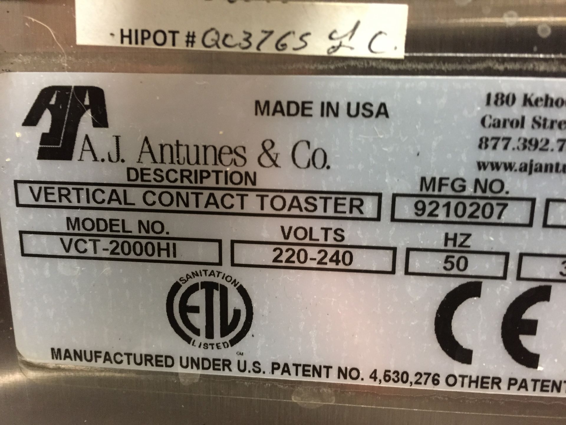 1 x Roundup 9210100 Commercial Stainless Steel Vertical Contact Toaster - Toasts Up To 7000 Slices/ - Image 4 of 4
