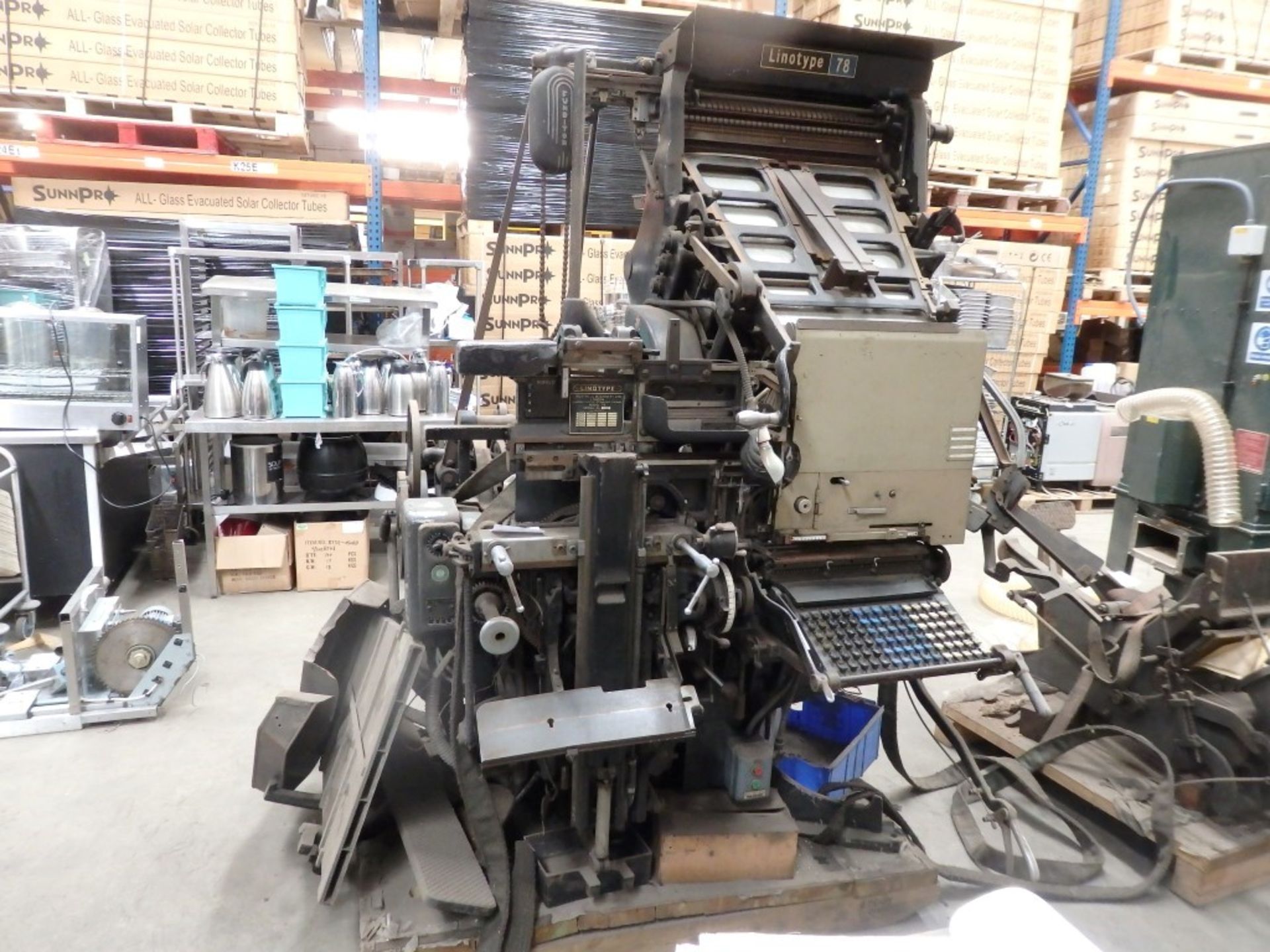 1 x Original Linotype Model 78 Printing Press - Untested In Good Aesthetic Condition - Fantastic - Image 5 of 23