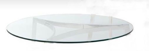 4 x Chelsom Round Glass Coffee Table Tops - Tempered Glass - GLASS TOPS ONLY - For Spare Parts -