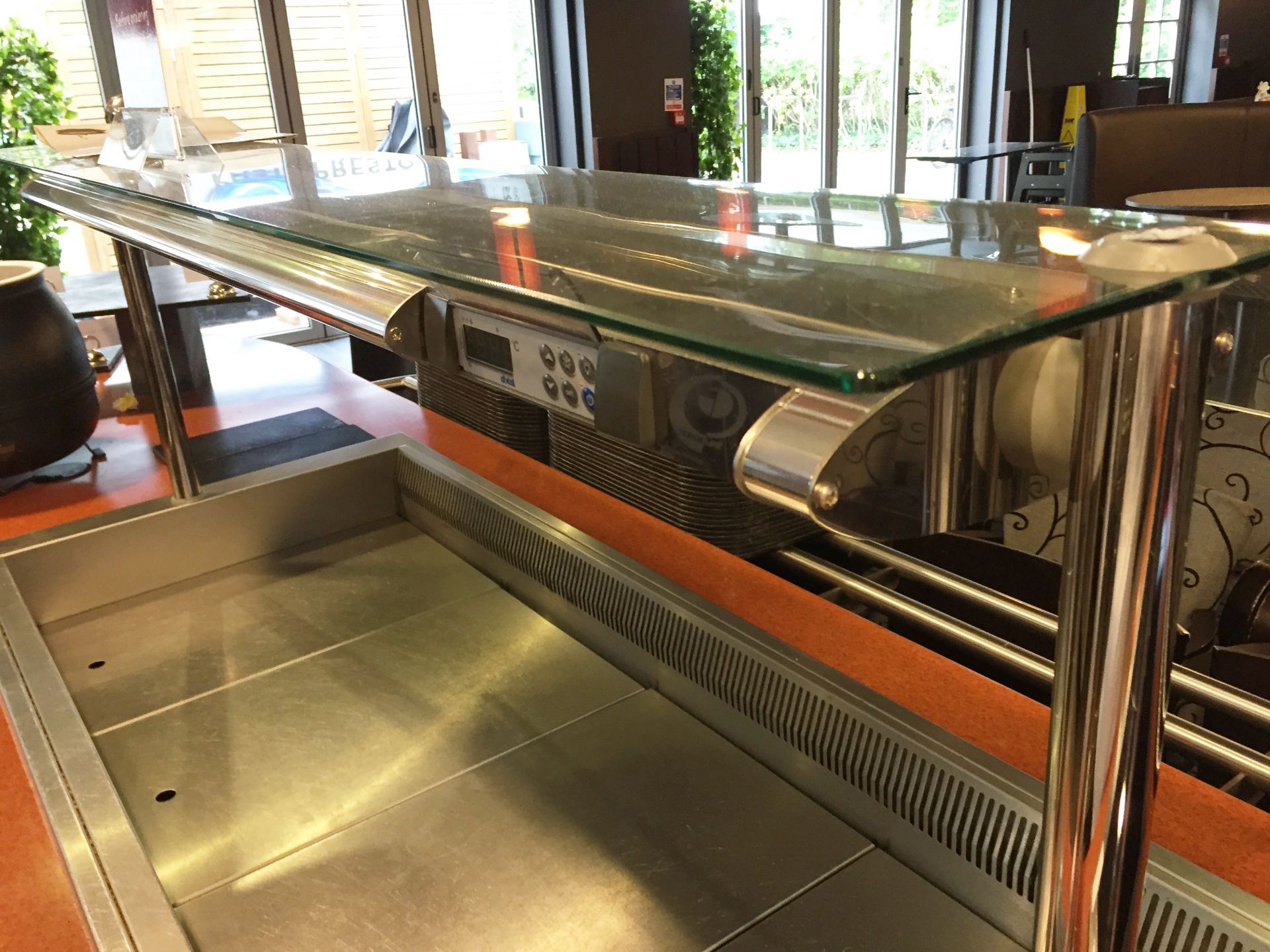 2 x CED Designline Self Serve Chilled Deli and Pattiserie Display With Chiller and Overhead Lamp - Image 7 of 7