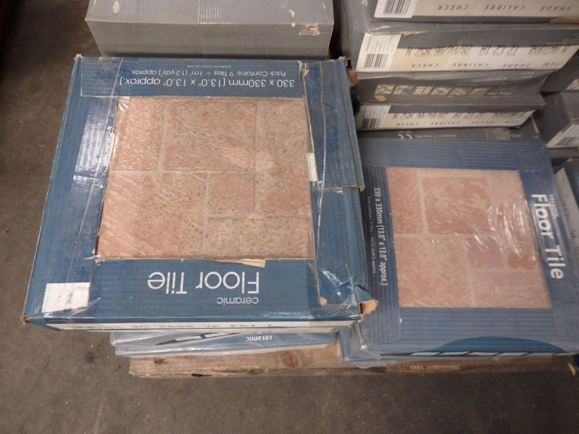 Approx 35 Boxes of Ceramic Floor Tiles - 330x330mm Floor Tiles - Each Pack Contains 9 Tiles - Ref - Image 2 of 4
