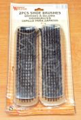 39 x 2-Piece Shoe Brush Sets - New In Retail Packaging - Good Resale Potential - PRO116 - CL053 -