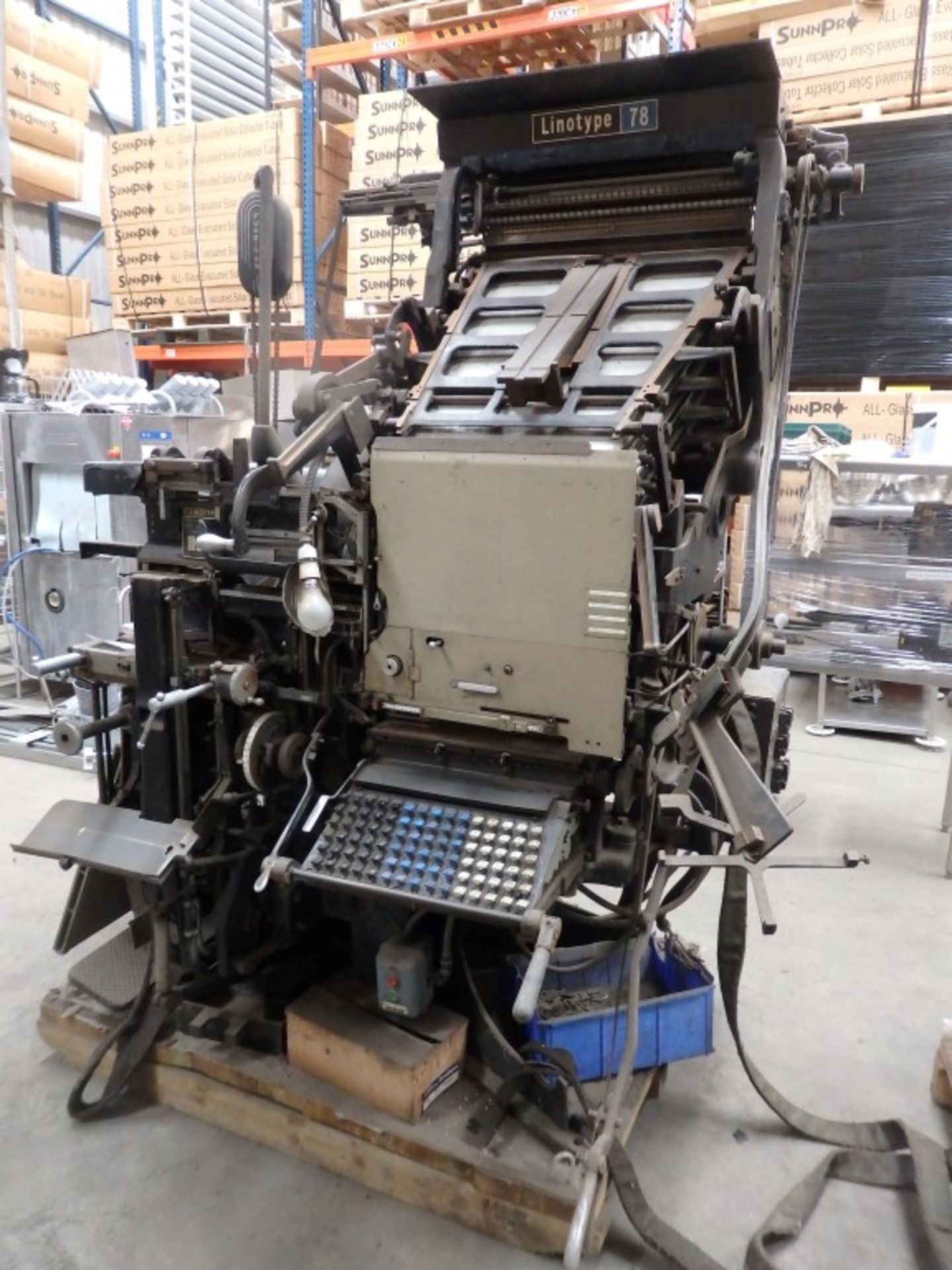 1 x Original Linotype Model 78 Printing Press - Untested In Good Aesthetic Condition - Fantastic