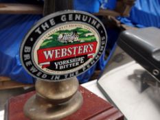 1 x Websters Yorkshire Bitter Bar Serving Pump - Hi Gene Beer Pumps -  CL057 - Location: Welwyn,
