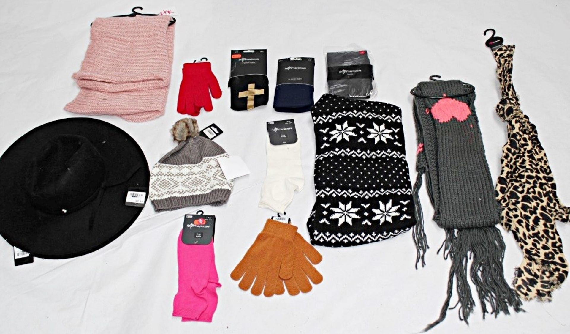 Approx 100 x Items of Assorted Women's / Girls Winter Accessories – Box2506 – Includes Hats,