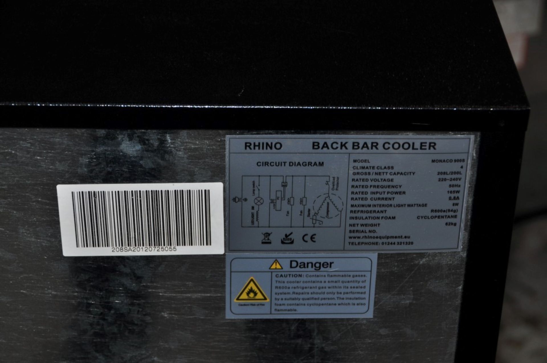 1 x Rhino Monaco 900S Double Sliding Door Bottle Cooler - Ideal For Pubs, Club or Restaurants - 240V - Image 3 of 6