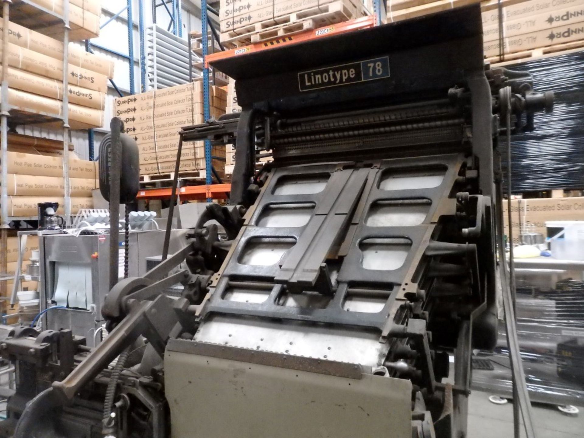 1 x Original Linotype Model 78 Printing Press - Untested In Good Aesthetic Condition - Fantastic - Image 8 of 23