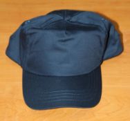 100 x Base Ball Caps - One Size - 100% Cotton - Colour: Navy Blue - CL053 - New / Unused Stock - Ref