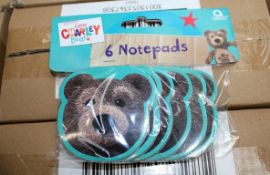 **JOB LOT** 144 x 6pc Packs Of "Little Charley Bear" Party Notepads - RRP £3.50 Per 6 Pack -