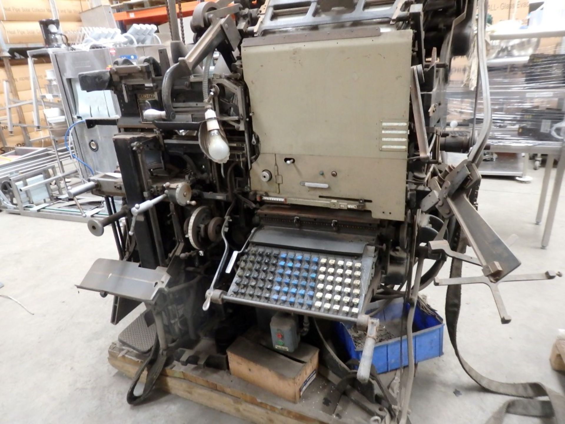 1 x Original Linotype Model 78 Printing Press - Untested In Good Aesthetic Condition - Fantastic - Image 23 of 23