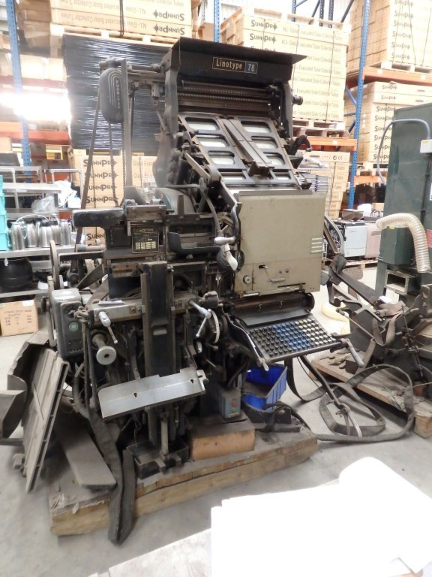 1 x Original Linotype Model 78 Printing Press - Untested In Good Aesthetic Condition - Fantastic - Image 18 of 23