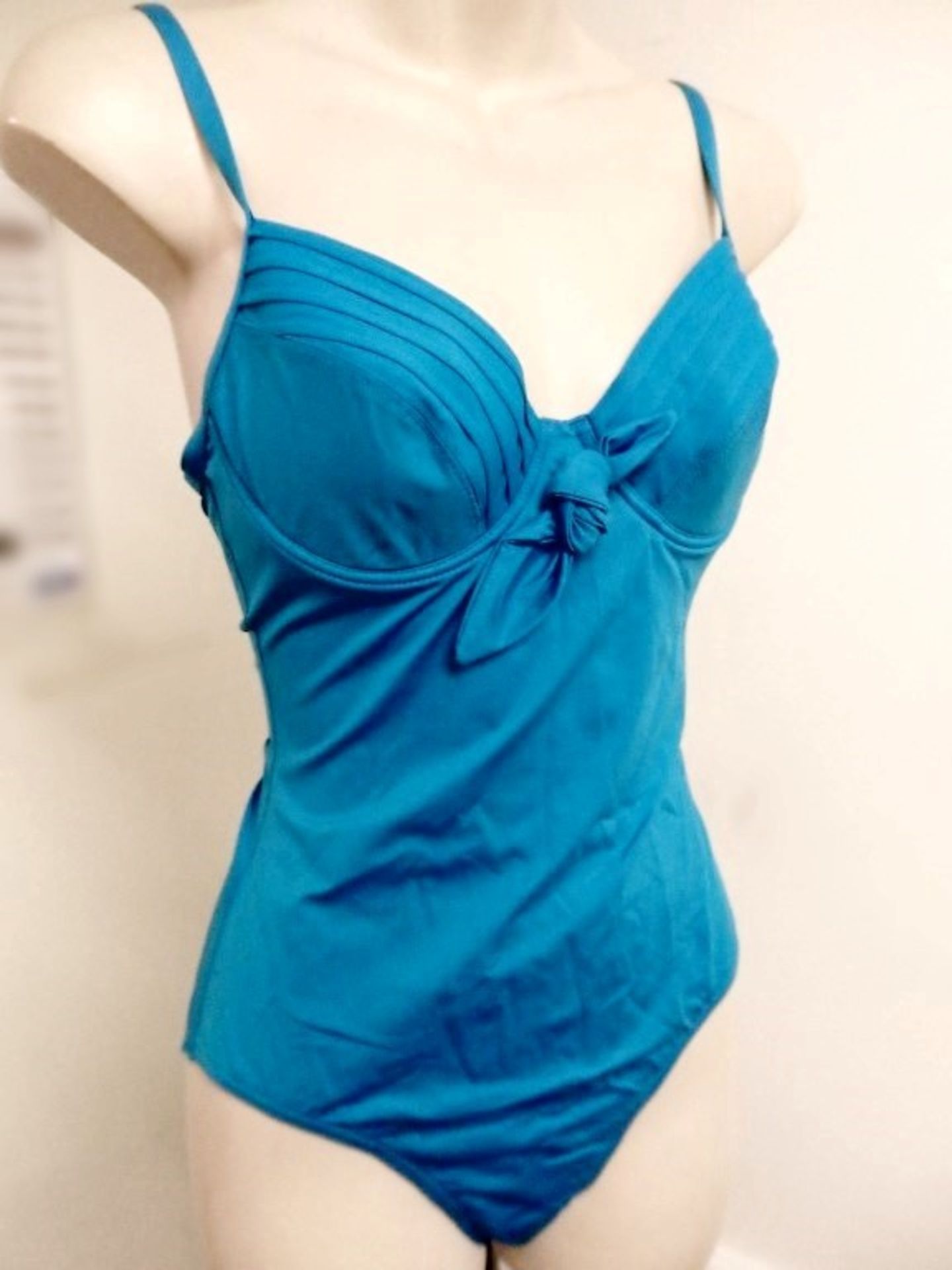 1 x Rasurel - Turquoise -Touquet balconnet Swimsuit - R20232 - Size 2C - UK 32 - Fr 85 - EU/Int 70 - - Image 8 of 9