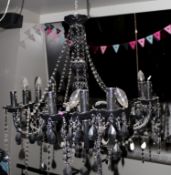 Set of THREE Matching CHANDALIERS Black Gothic Design - CL090 - Ref FBA BL133 - Location: