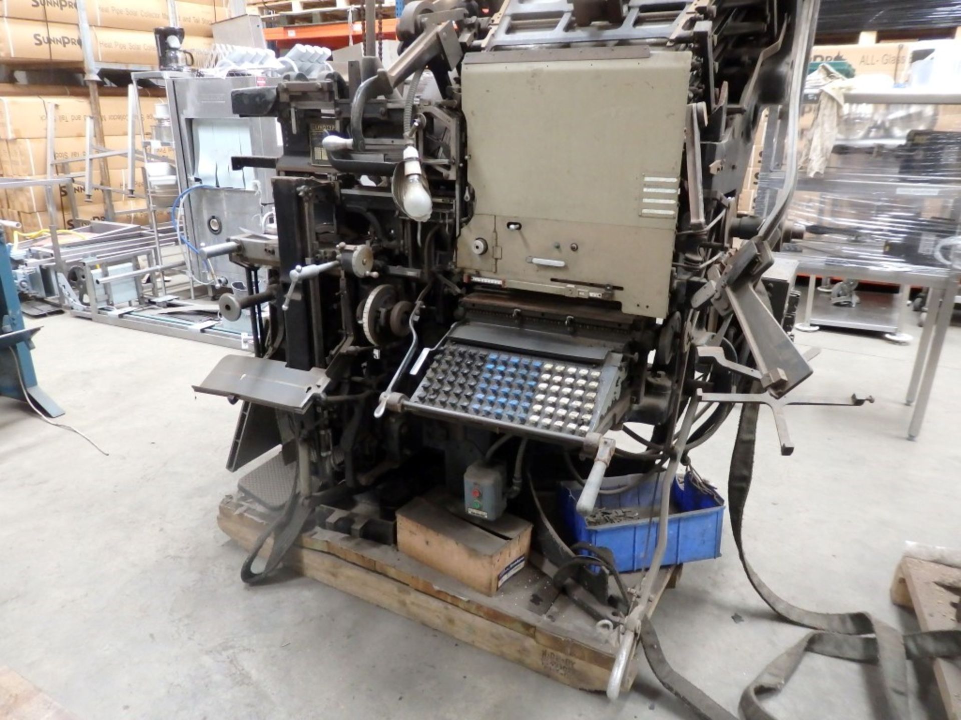 1 x Original Linotype Model 78 Printing Press - Untested In Good Aesthetic Condition - Fantastic - Image 15 of 23