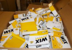 **Pallet Job Lot** Approx 90 x Assorted "Wix" Air, Pollen, Oil & Fuel Filters – Wix089 – Many