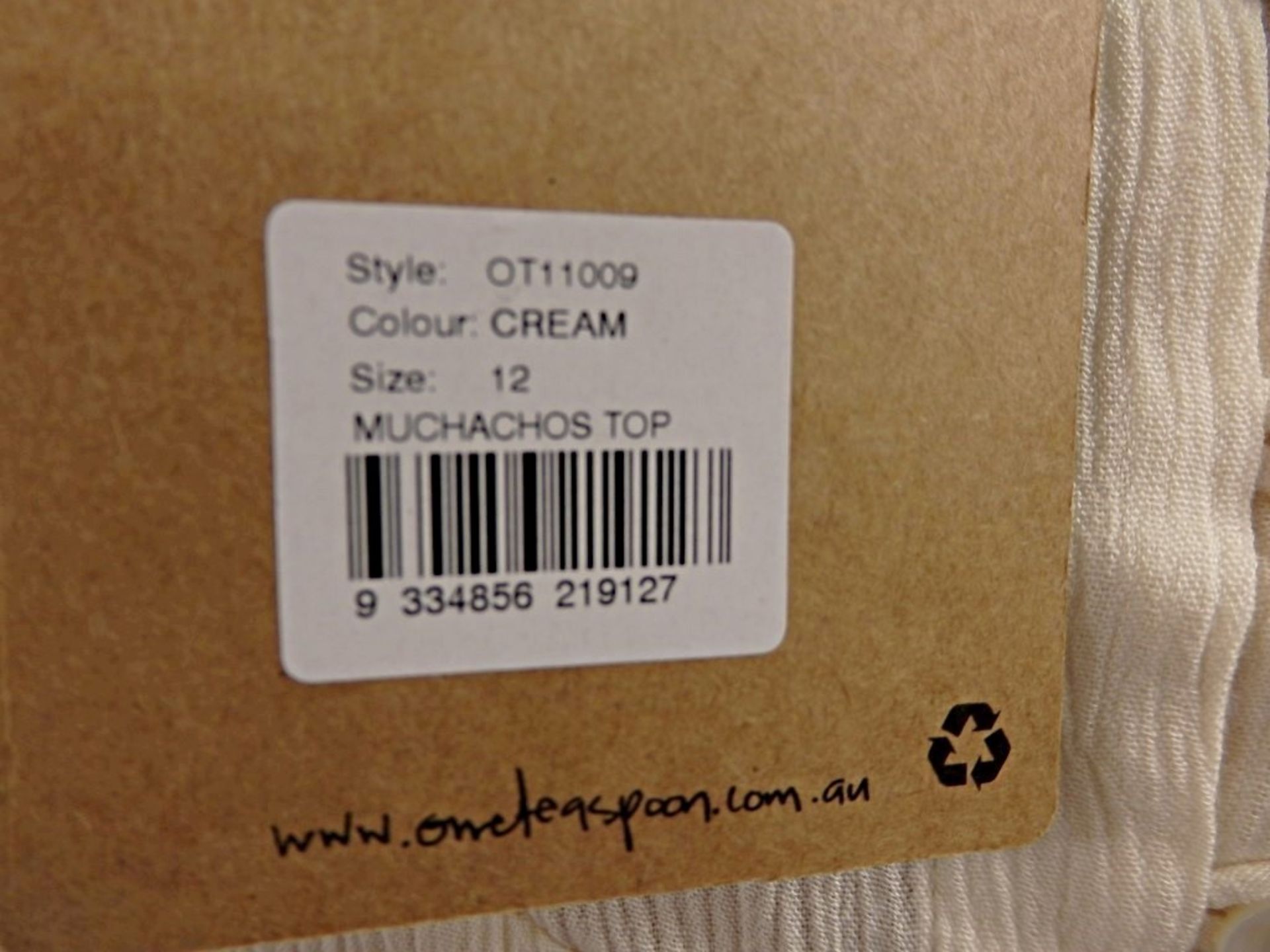 1 x One Teaspoon - Muchachos Cream Top - Size 12 - Style OT11009 - 100% Rayon - Beachwear - Ref: - Image 8 of 14