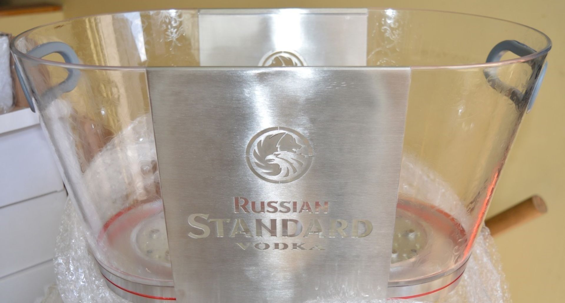 1 x Russian Standard Vodka Promotional Multi Bottle Bar Cooler With LED Lights - Features Two