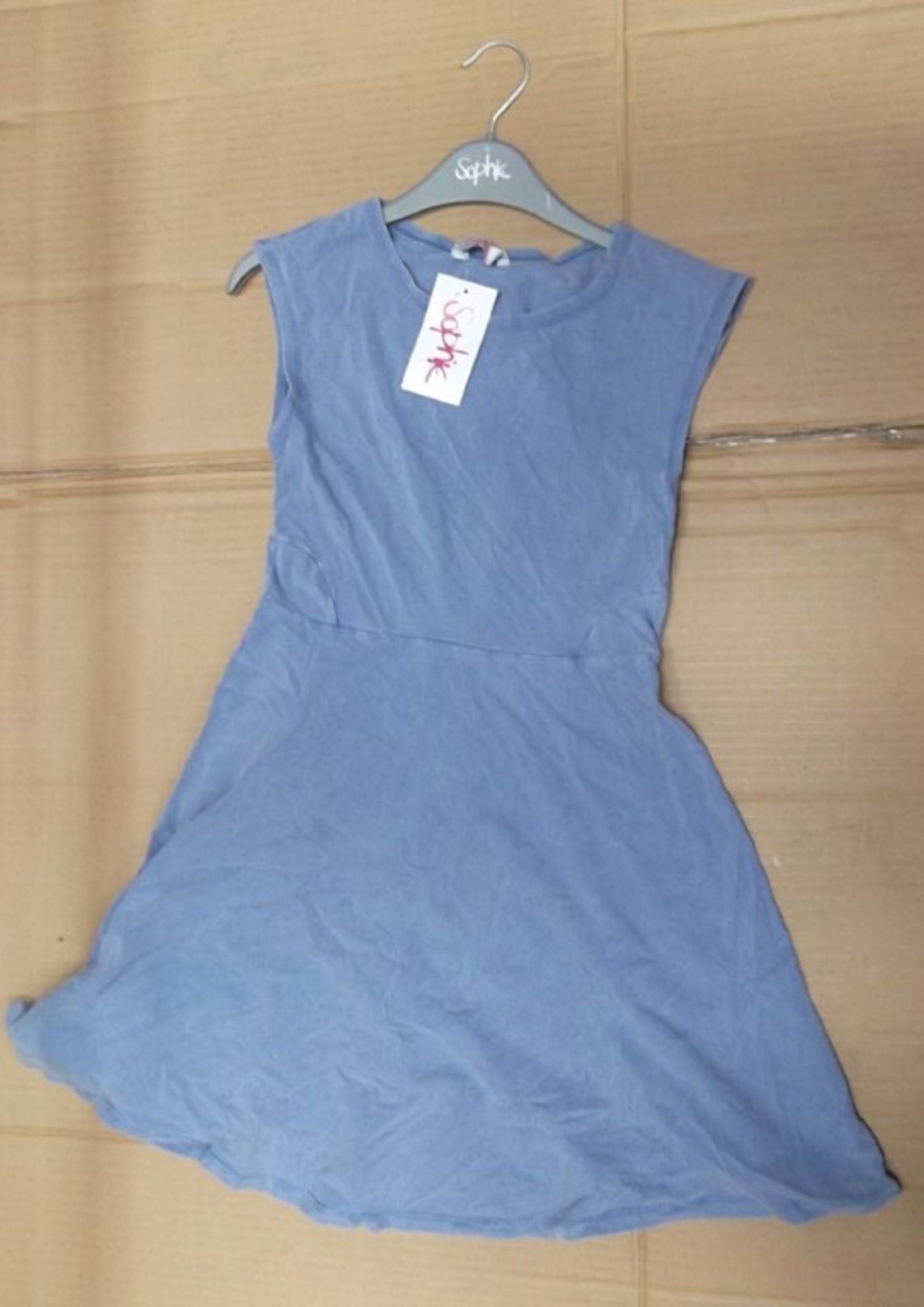 65 x Girls Dresses – Style: Blue Acid Cap Sleeve - Box012 – Various Sizes: Ages 8-15 - Major Chain - Image 3 of 6