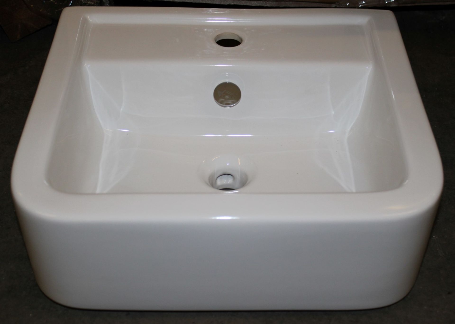 4 x Vogue Bathrooms OPTIONS Single Tap Hole SINK BASINS With Pedestals - 450mm Width - Brand New - Image 5 of 6