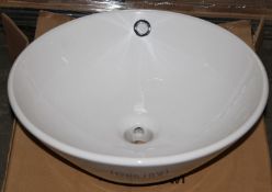 4 x Vogue Bathrooms Round VANITY Counter Top WASH BOWLS - Ideal For Pubs, Restaurants, Hotels, Clubs