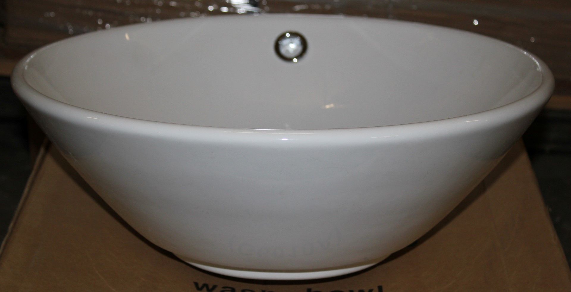 1 x Vogue Bathrooms Round VANITY Counter Top WASH BOWL - Ideal For Pubs, Restaurants, Hotels, - Image 3 of 4