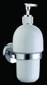 10 x Vogue Bathrooms Series 5 Soap Dispensers With Chrome Holders - Brand New Boxed Stock -