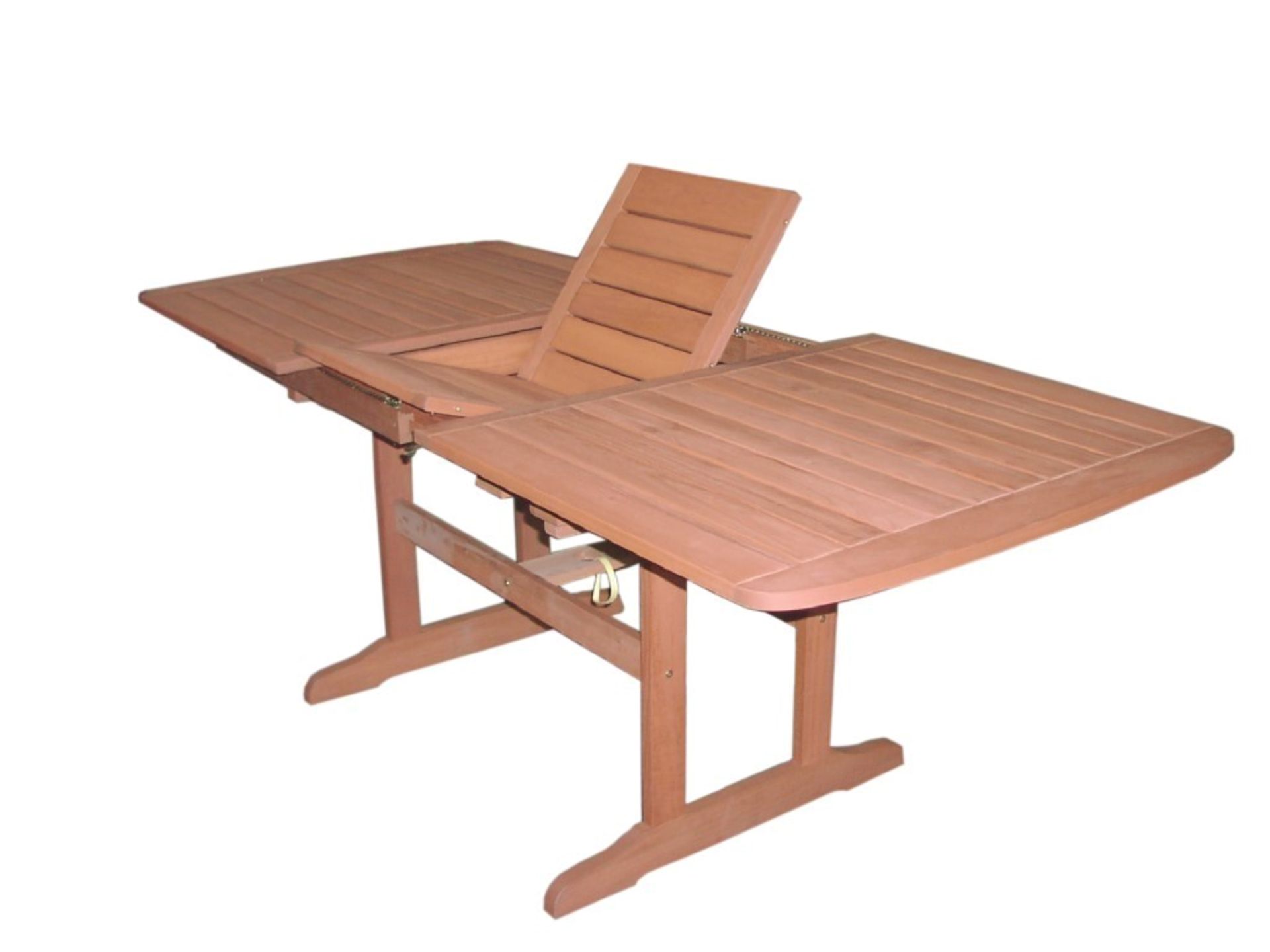 5-Piece Garden Furniture Set Includes 1 x Table Extending (Rectangular) & 4 x Armchairs - Made - Image 2 of 4