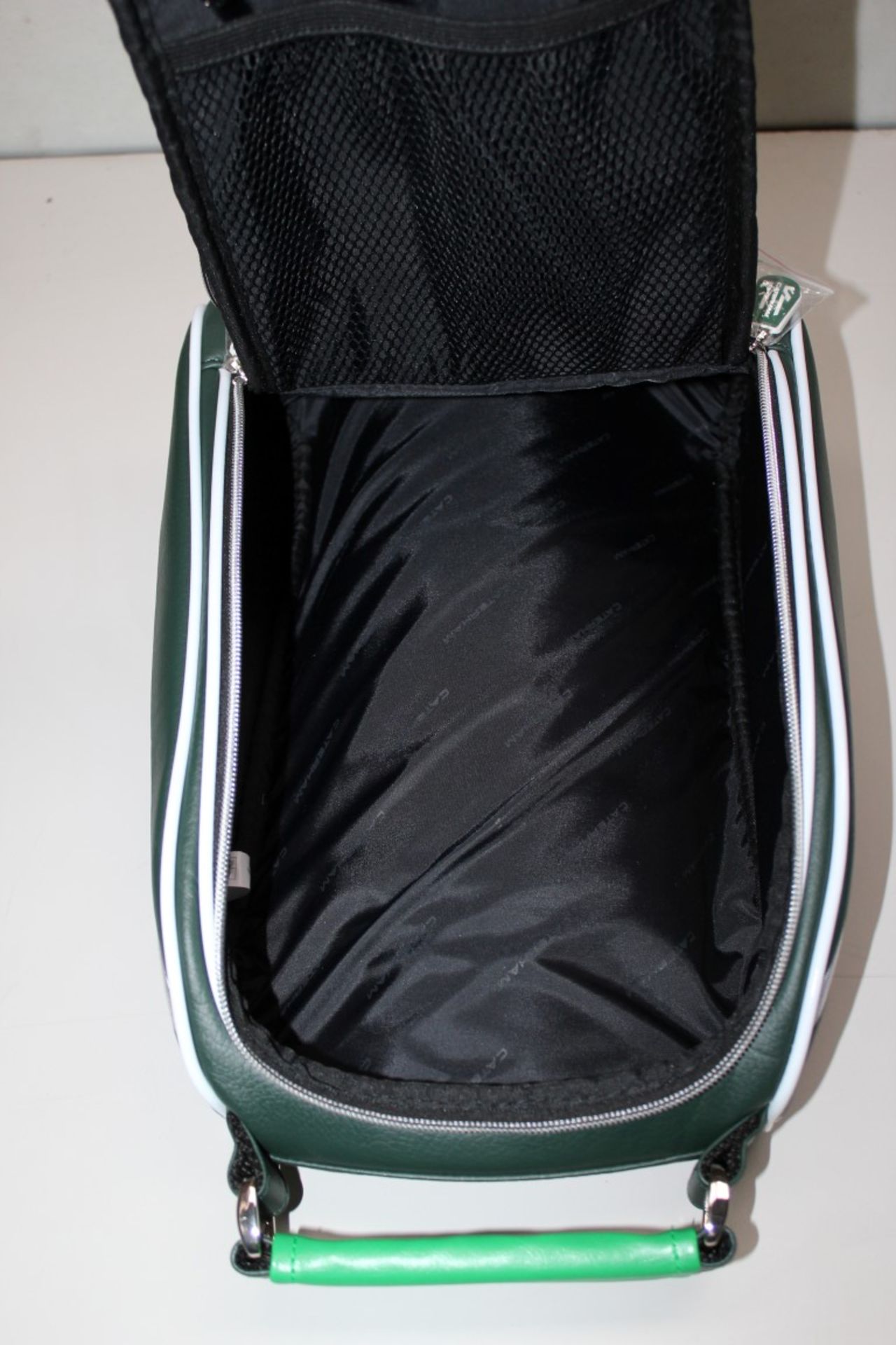 6 x Caterham F1 Team Multipurpose Carry / Shoe Bag In Green Faux Leather - 25 x 12 x 35cm - With - Image 3 of 5