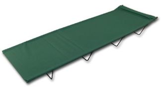1 x Yellowstone 4 Leg Camp Bed - Green - 8mm Steel frame - Dimensions: 60 x 180 x 18cm - New & Boxed