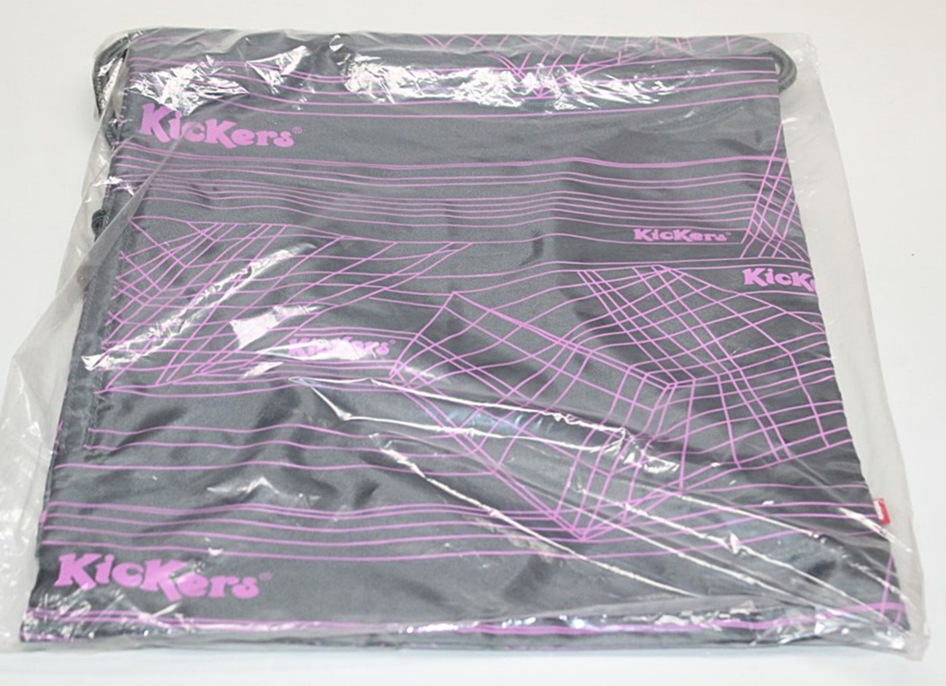 10 x Kickers Branded Drawstring Bags - Colour: Purple / Grey - Ref: JIM037 - Location: Altrincham - Image 2 of 3