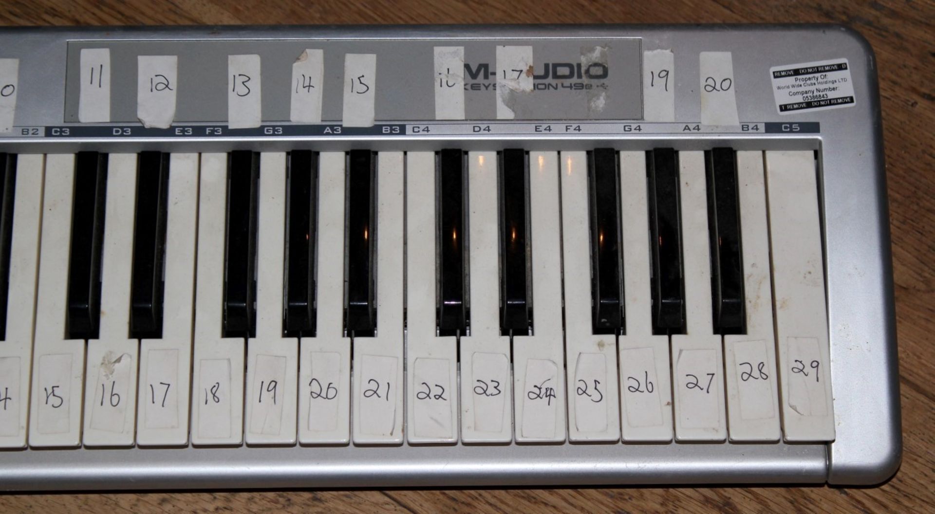 1 x M-Audio Keystation 49e USB MIDI Controller Keyboard - Untested - CL090 - Ref BL129 FBA - - Image 2 of 2