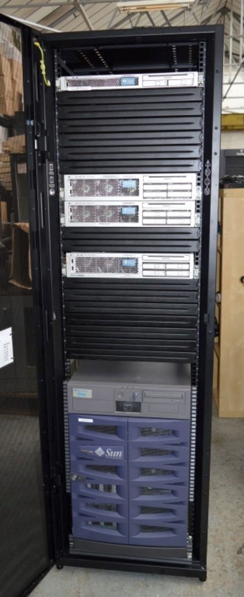 1 x APC Netshelter Server Rack With Sunfire Server Systems Including X4100 (8gb Two CPU), X4200 (8gb - Image 16 of 18