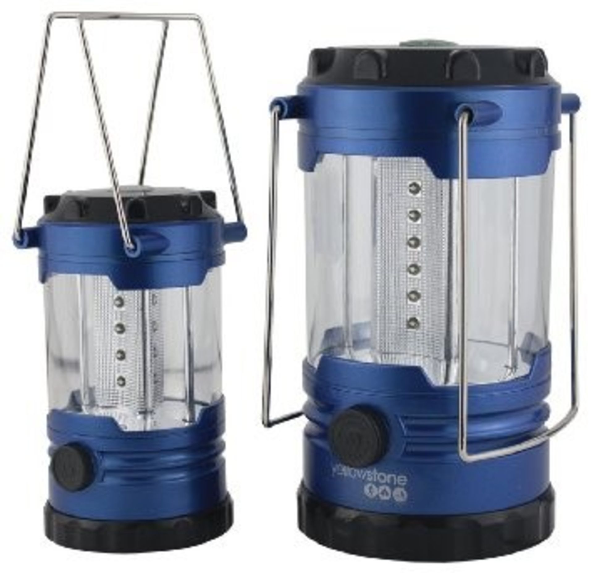 1 x Yellowstone Family Camping LED Lantern Light Set - 2 Lanterns Included - 360 Illumination -