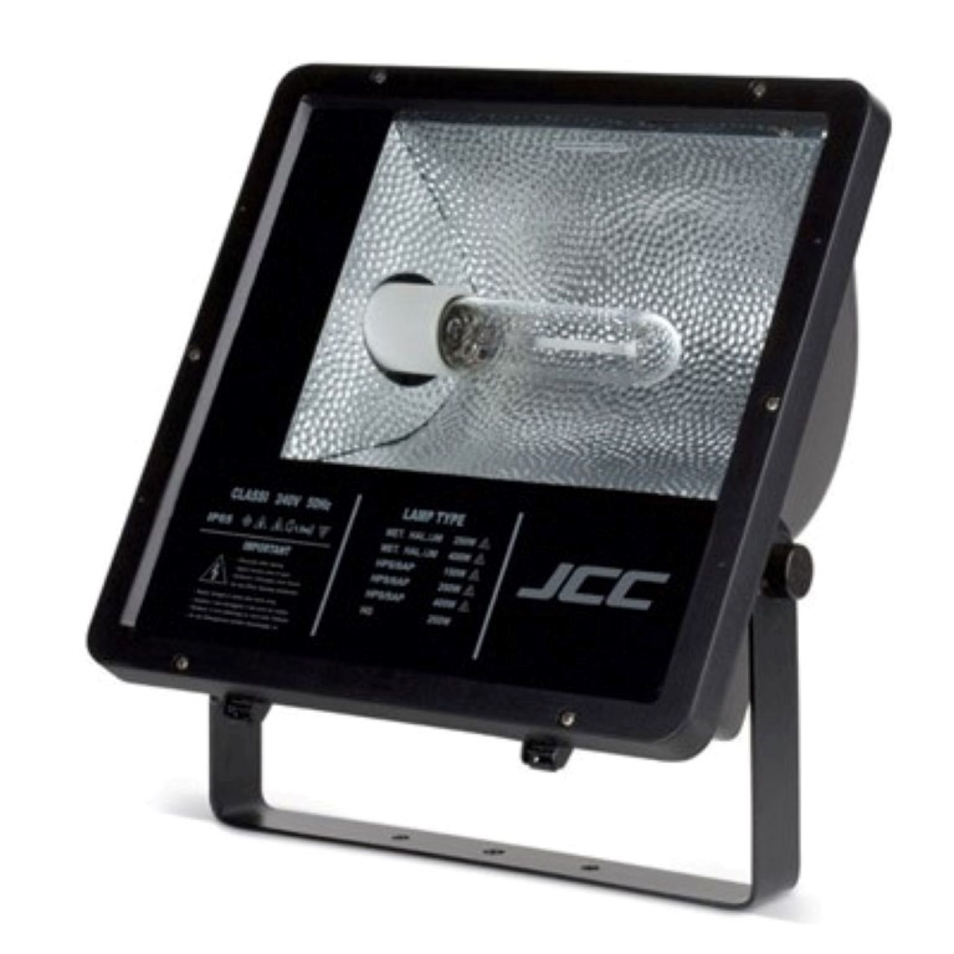 1 x JCC Lighting SON Outdoor Floodlight - Die Cast Aluminium - ip55 - Black Finish - 150w Osram Lamp