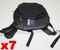 7 x LA Fitness Branded Rucksacks in Black - New - Ref: JIM042 - Location: Altrincham WA14 - New &