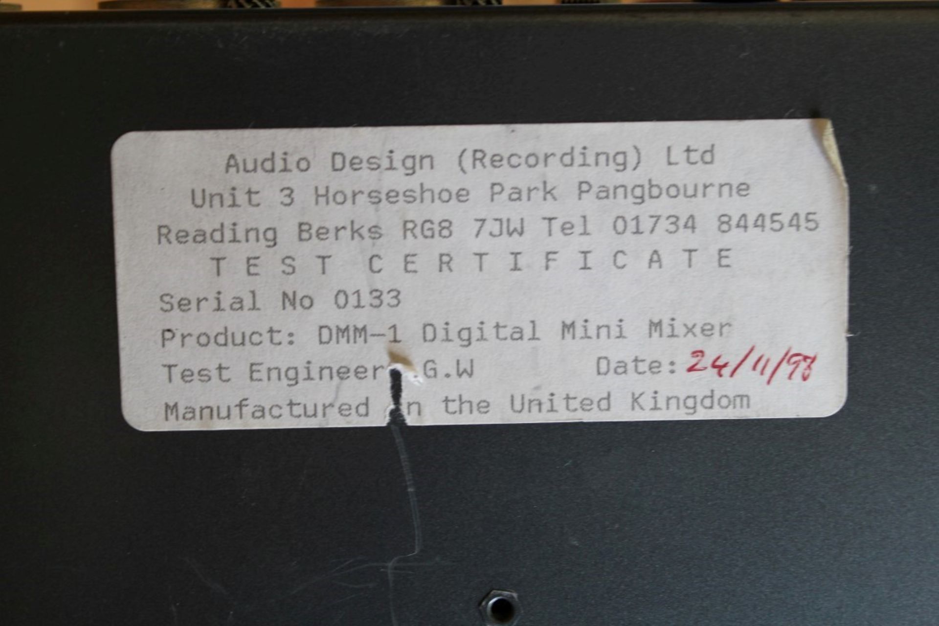 1 x Audio Design dmm-1 MKII Digital Mini-Mixer - Untested - CL090 - Ref BL178 FBA - Location: - Image 2 of 3