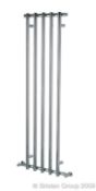 1 x Designer Briston Alto Fino Chrome Plated Vertical Decorative Radiator - 1500 x 500mm - Brand New