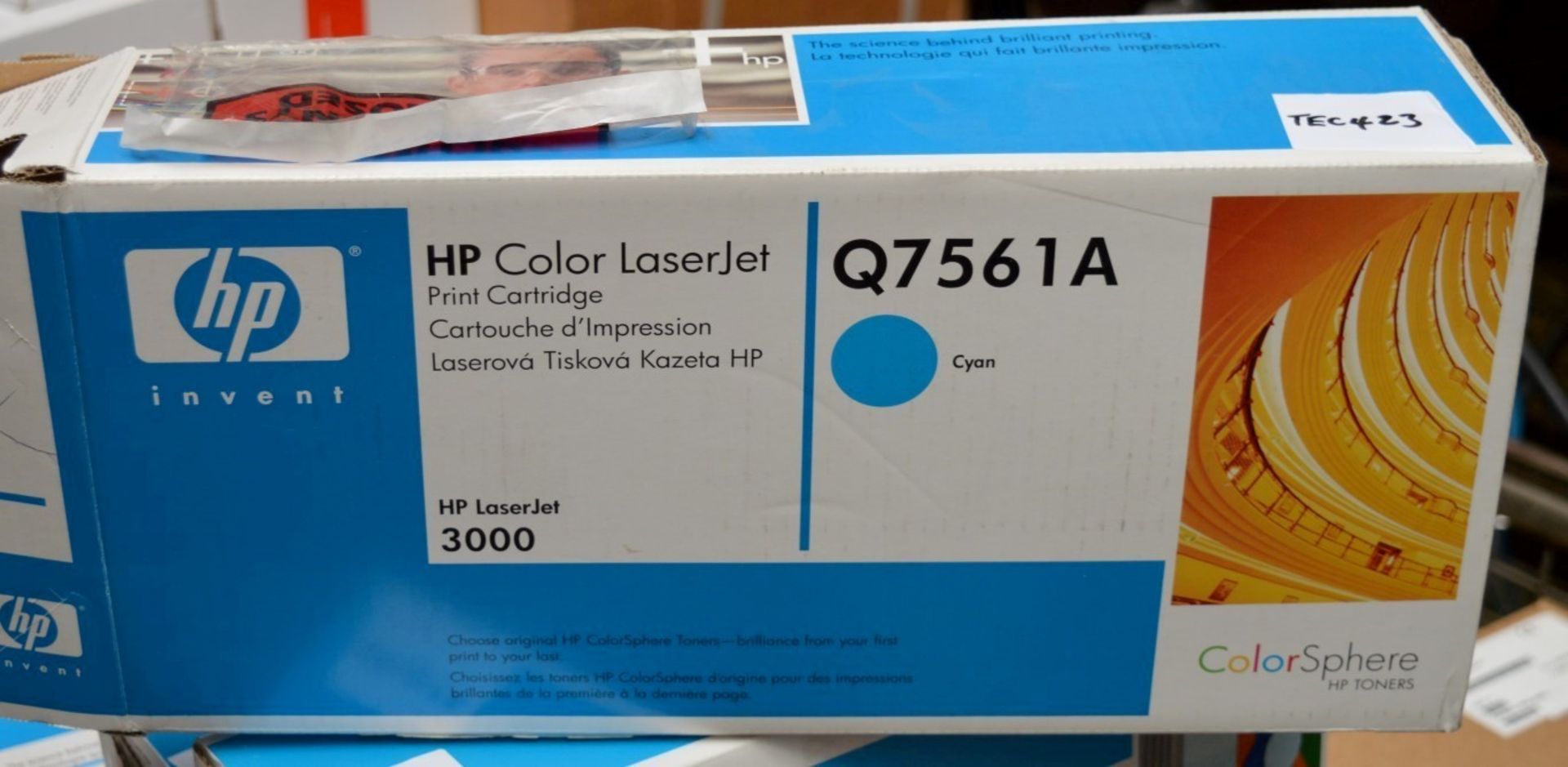 1 x HP Q7561A Original Cyan Toner Cartridge - For HP Laserjet 3000 Printers - Genuine Stock - Unused