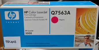 1 x HP Q7563A Original Magenta Toner Cartridge - For HP Laserjet 3000 Printers - Genuine Boxed