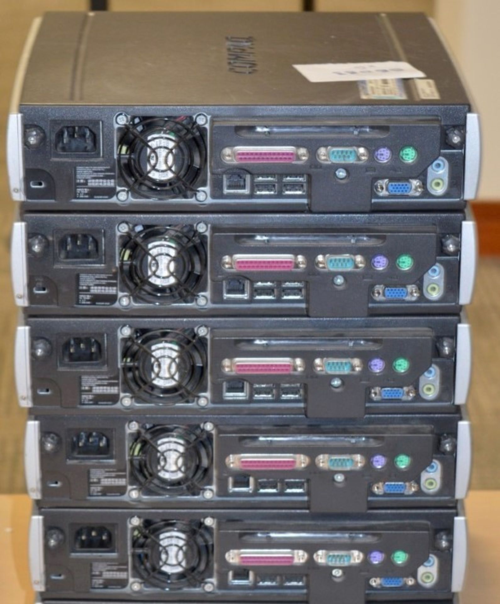 5 x Compaq D51U Small Form Factors Desktop Computers - Intel Pentium - Various Ram Sizes - HARD DISK - Image 3 of 3