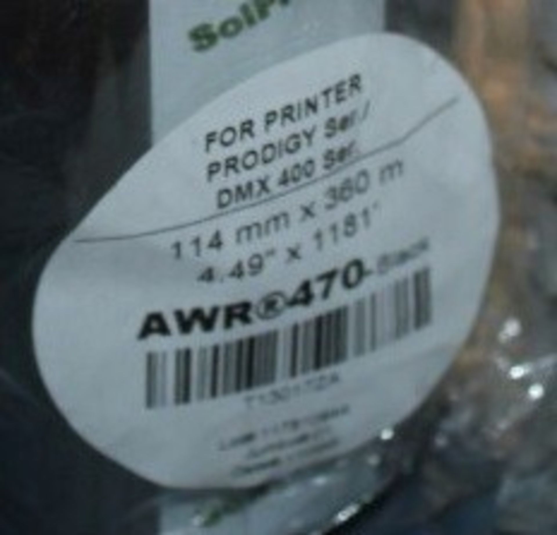 20 x Thermal Printer Rolls - For DMS 400 Series Label Printers - 114mm x 360m - Product Code AWR 470 - Image 2 of 2