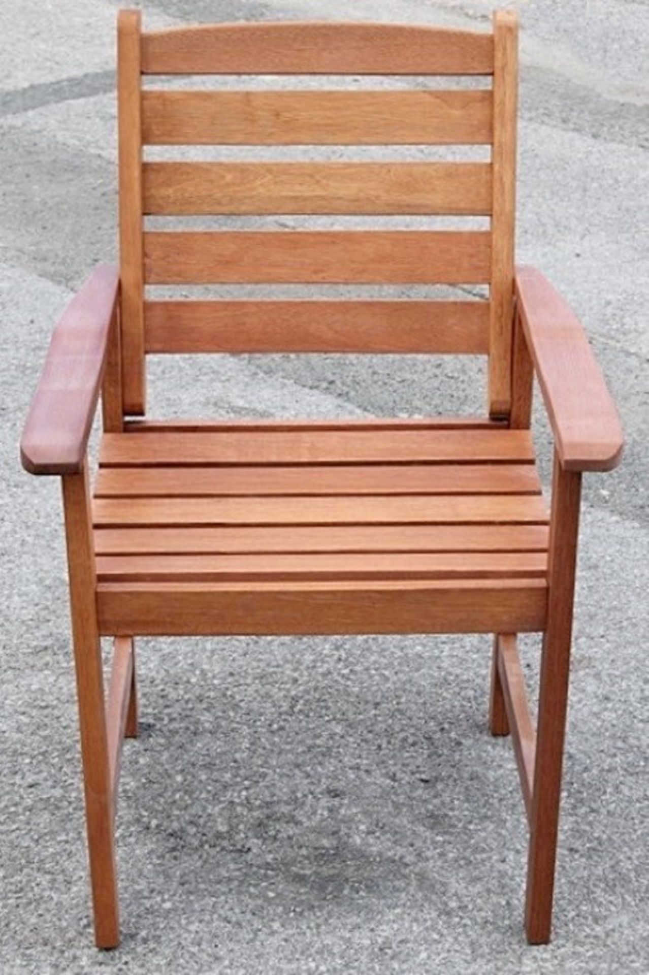 1 x 5-Piece "Macau Nassau" Garden Furniture Set - Includes Bench, Extending Table & 3 x Arm Chairs - - Image 6 of 9