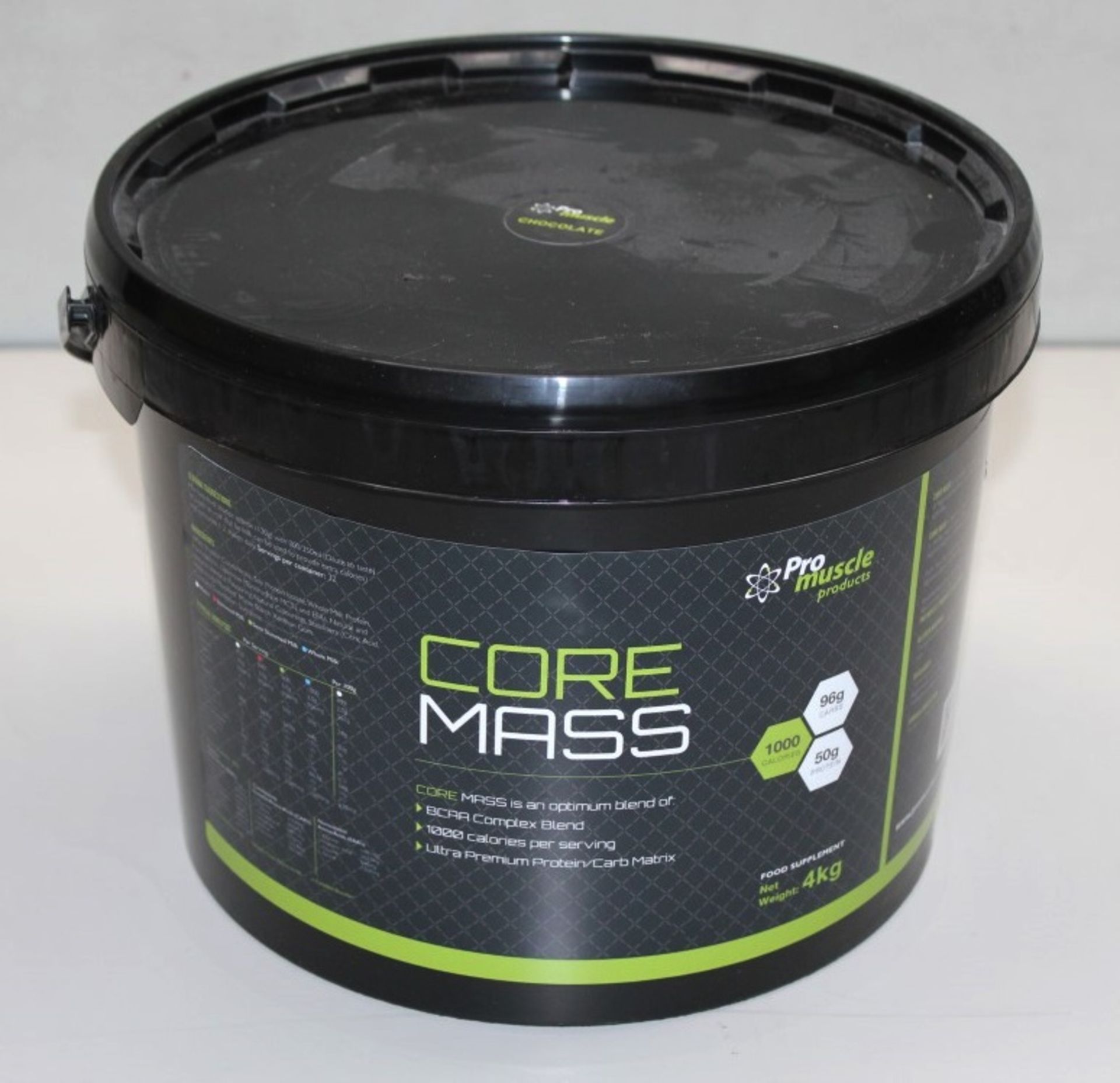 1 x Pro Muscle CORE MASS GAINER Food Supplement (4KG) - Flavour: Chocolate - New Sealed Stock - Best - Image 2 of 4