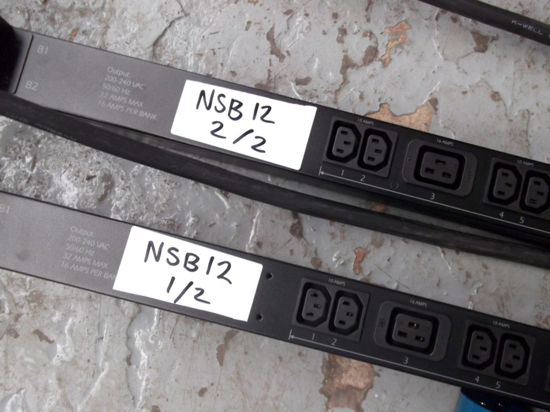 2 x APC Basic Rack PDU - Model AP7553 - Zero U, 32A, 230V, (20)C13 & (4)C19 - Features 24 Output - Image 2 of 6