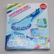 1 x "Aqua-Slider" 16ft Water Slide - Garden Slip-n-Slide Inflatable Toy - Brand New & Boxed -