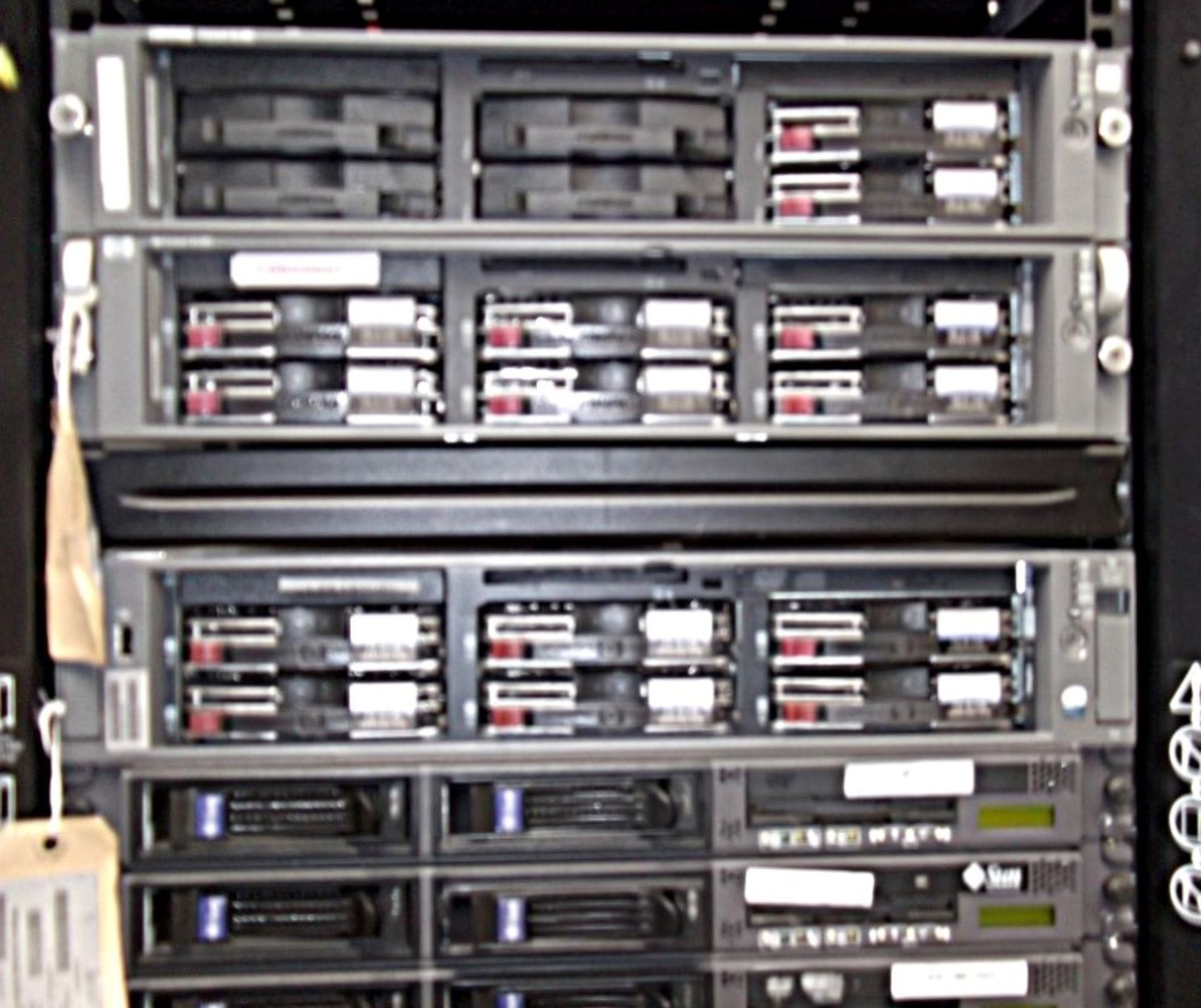 1 x APC Netshelter Server Rack With 12 x Assorted Sun Fire & HP Proliant Filer Systems Including - Image 3 of 9