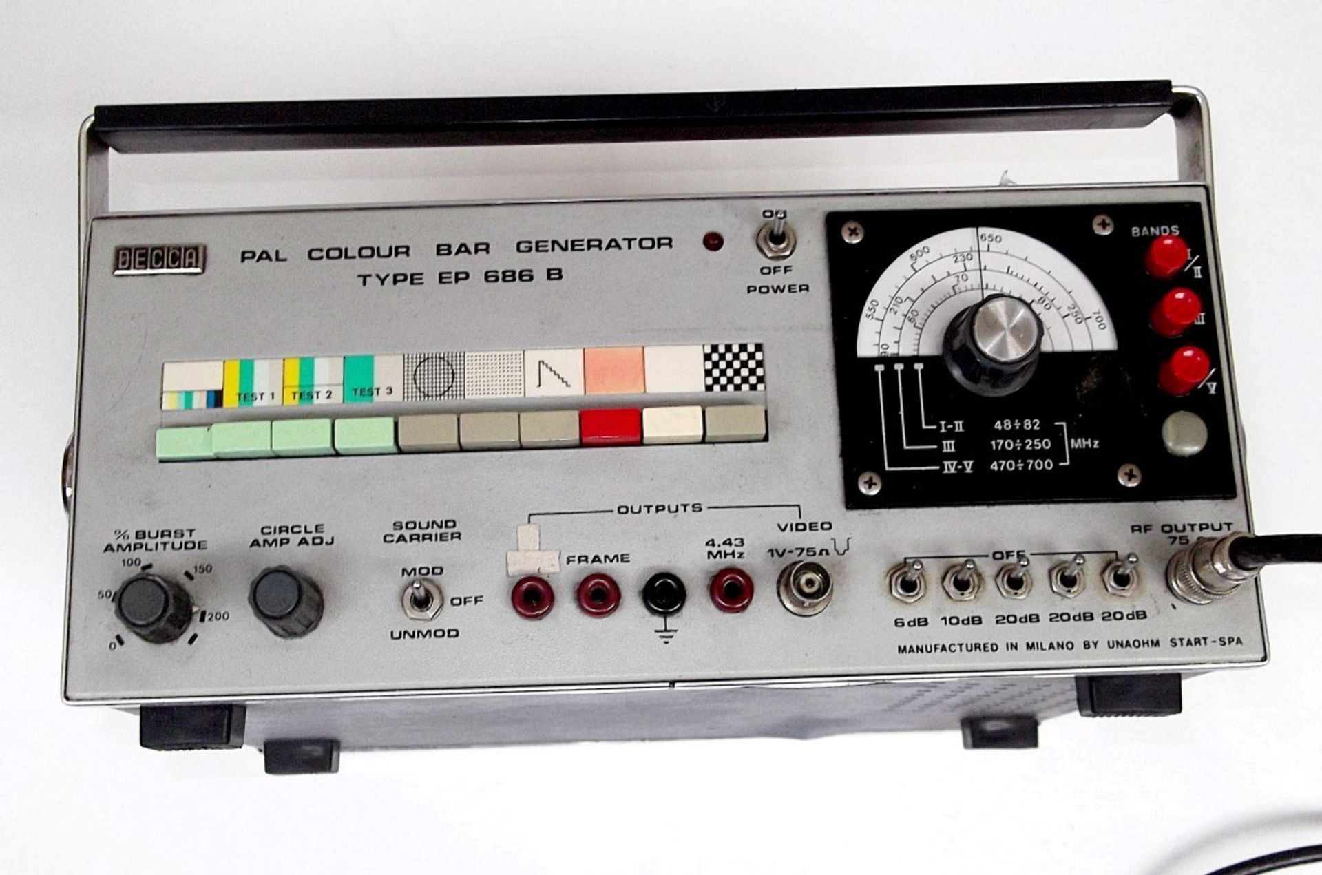 1 x Decca Colour Bar Generator (Pal) - Model Type: EP 686 B (EP686B) - REF: MIT66 - Used, Item